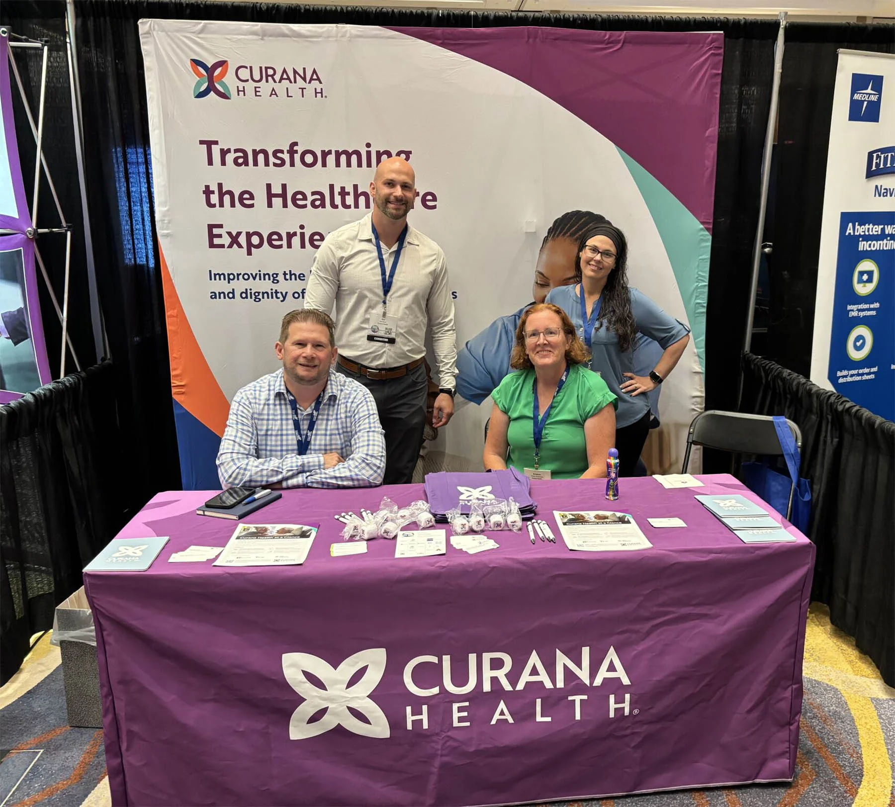 Curana team at booth