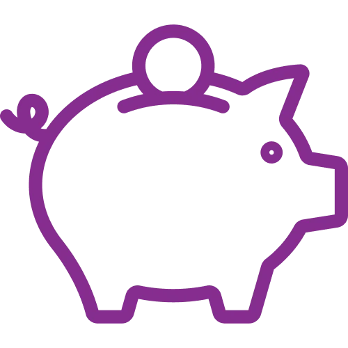Icon of a piggybank